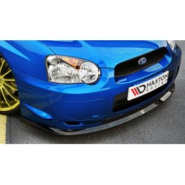 Накладка сплиттер на передний бампер на Subaru Impreza II WRX STI Blobeye